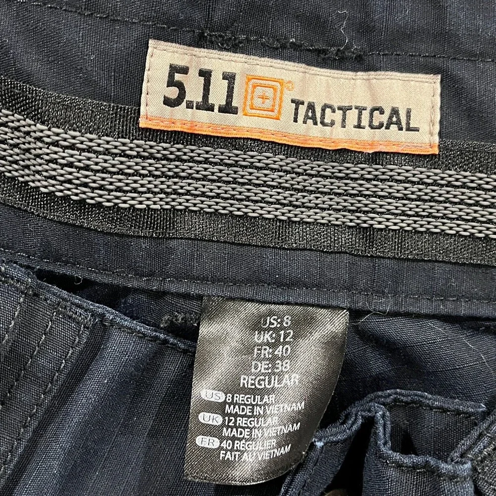 5.11 Tactical Cargo Pants Women's 8‎ Navy Blue Ripstop Tactile